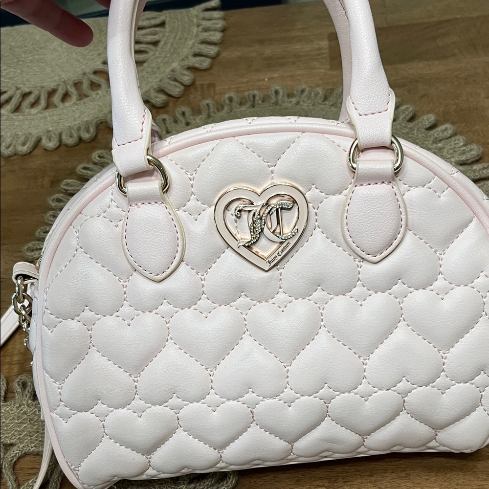 Juicy Couture Pink Heart Quilted Bag